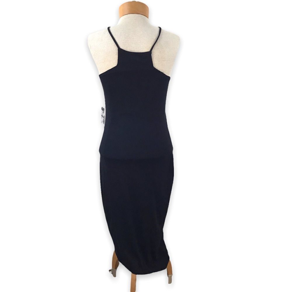 Express Bodycon Asymmetrical High Neck Dress - Picture 2 of 13